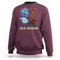 Water Fire Element Six Seven Sweatshirt Trendy Meme Gift