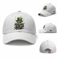 Lets Get Lucked Up Baseball Cap Lucky Skeleton St Patricks Day