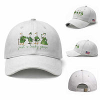 Just A Lucky Goose Baseball Cap Funny St Patricks Day Irish Gift