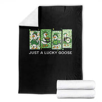 Just A Lucky Goose Throw Blanket Funny Irish Crew St Patricks Day