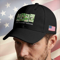 Just A Lucky Goose Baseball Cap Funny Irish Crew St Patricks Day