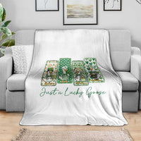 Just A Lucky Goose Nurse Throw Blanket St Patricks Day Gift