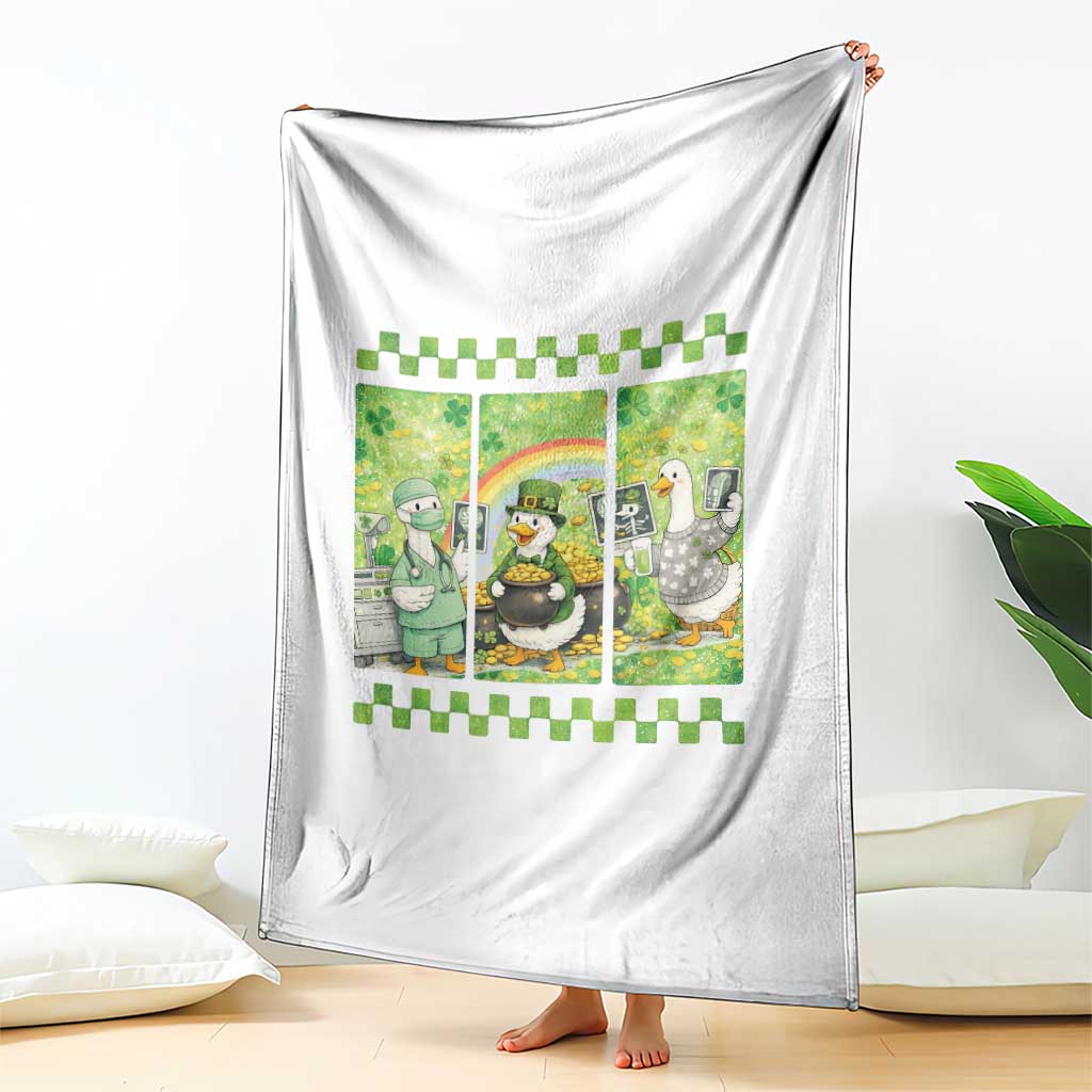 Funny Goose Radiologic Technologist Throw Blanket St Patricks Day Gift