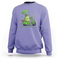 Funny Irish Frog Off To Commit Foolery Sweatshirt St Patricks Day Gift