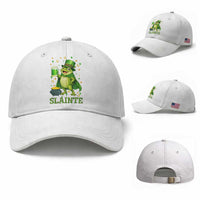 Funny Slainte Irish Frog Beer St Patricks Day Baseball Cap