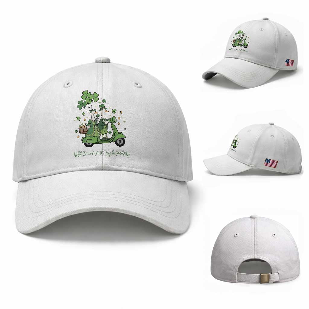 Funny Silly Irish Goose Baseball Cap Off To Commit Irish Foolery
