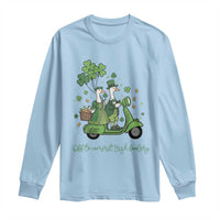 Funny Silly Irish Goose Long Sleeve Shirt Off To Commit Irish Foolery