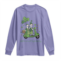 Funny Silly Irish Goose Long Sleeve Shirt Off To Commit Irish Foolery