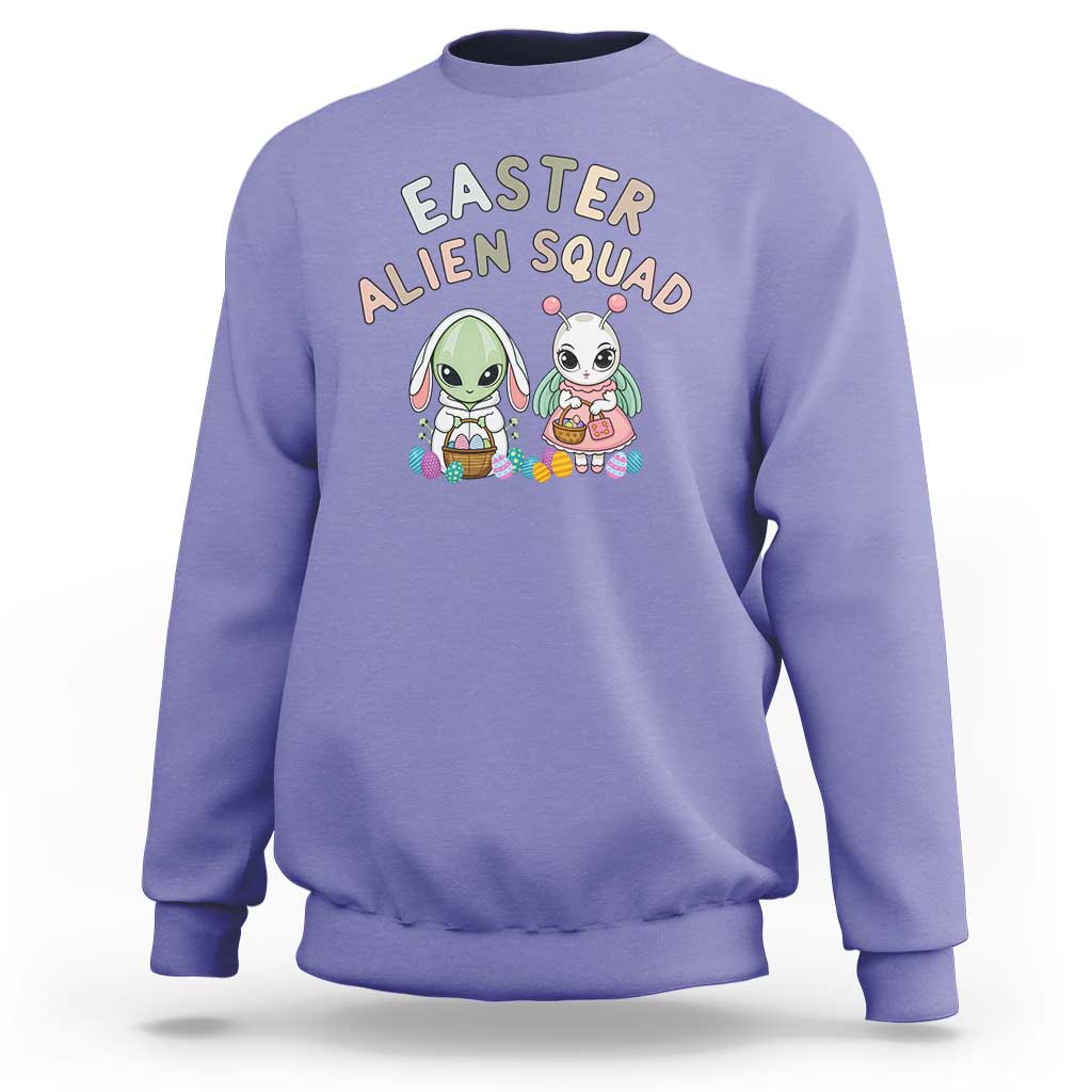 Easter Alien Squad Sweatshirt Funny UFO Lover Gift