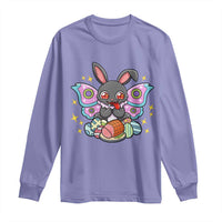 Funny Easter Bunny Mothman Loves Glazed Ham Long Sleeve Shirt
