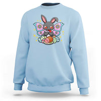 Funny Easter Bunny Mothman Loves Glazed Ham Sweatshirt