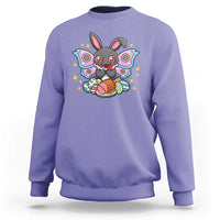 Funny Easter Bunny Mothman Loves Glazed Ham Sweatshirt