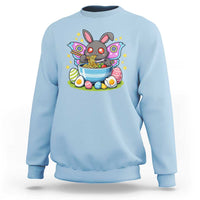 Funny Easter Mothman Eating Ramen Sweatshirt Cryptid Lover Gift