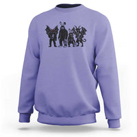 Funny Easter Cryptid Squad Sweatshirt Bigfoot Mothman Jersey Devil Chupacabra Gift