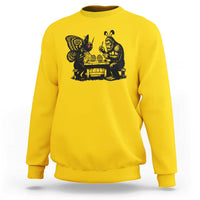 Funny Bigfoot And Mothman Egg Painting Sweatshirt Cryptid Easter Gift