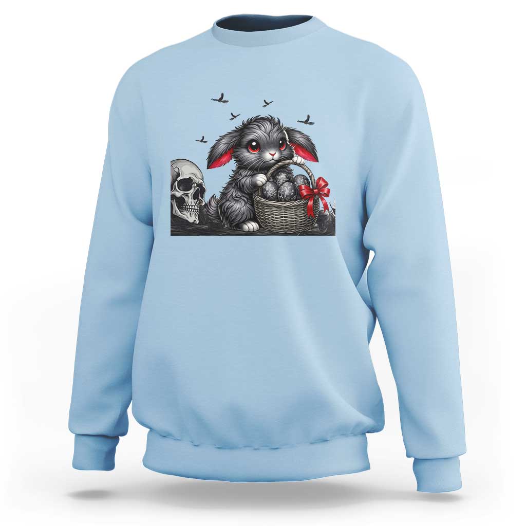 Gothic Easter Bunny Sweatshirt Dark Aesthetic Rabbit Gift