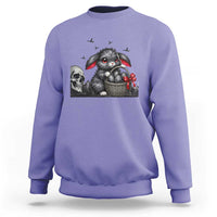 Gothic Easter Bunny Sweatshirt Dark Aesthetic Rabbit Gift