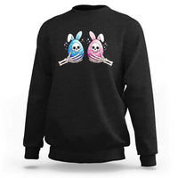 Gothic Easter Gift Sweatshirt Skeleton Hands Holding Easter Eggs