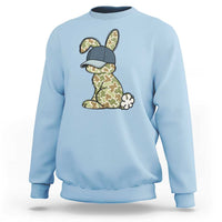 Camouflage Bunny Sweatshirt Funny Hunter Easter Gift