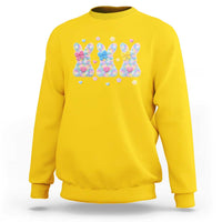 Faux Yarn Easter Bunny Effect Printed Sweatshirt Coquette Aesthetic Gift