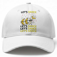 Funny Dancing Banana Baseball Cap Lets Dance Silly Meme Graphic