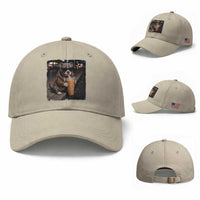 Funny Pitbull Drinking Coffee Baseball Cap Dog Meme Caffeine Graphic