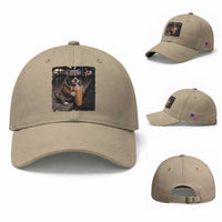 Funny Pitbull Drinking Coffee Baseball Cap Dog Meme Caffeine Graphic