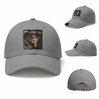 Funny Pitbull Drinking Coffee Baseball Cap Dog Meme Caffeine Graphic