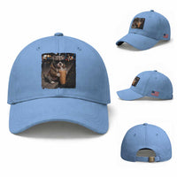 Funny Pitbull Drinking Coffee Baseball Cap Dog Meme Caffeine Graphic