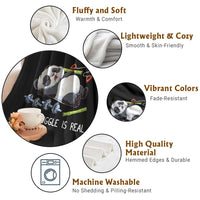 Funny Panda Workout Gift Throw Blanket The Struggle Is Real