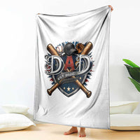 Baseball Dad Est 2026 Throw Blanket New Dad Father's Day Gift