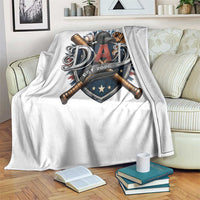 Baseball Dad Est 2026 Throw Blanket New Dad Father's Day Gift