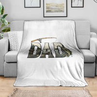 Fishing Dad Throw Blanket Funny Angler Fathers Day Gift