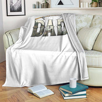 Fishing Dad Throw Blanket Funny Angler Fathers Day Gift