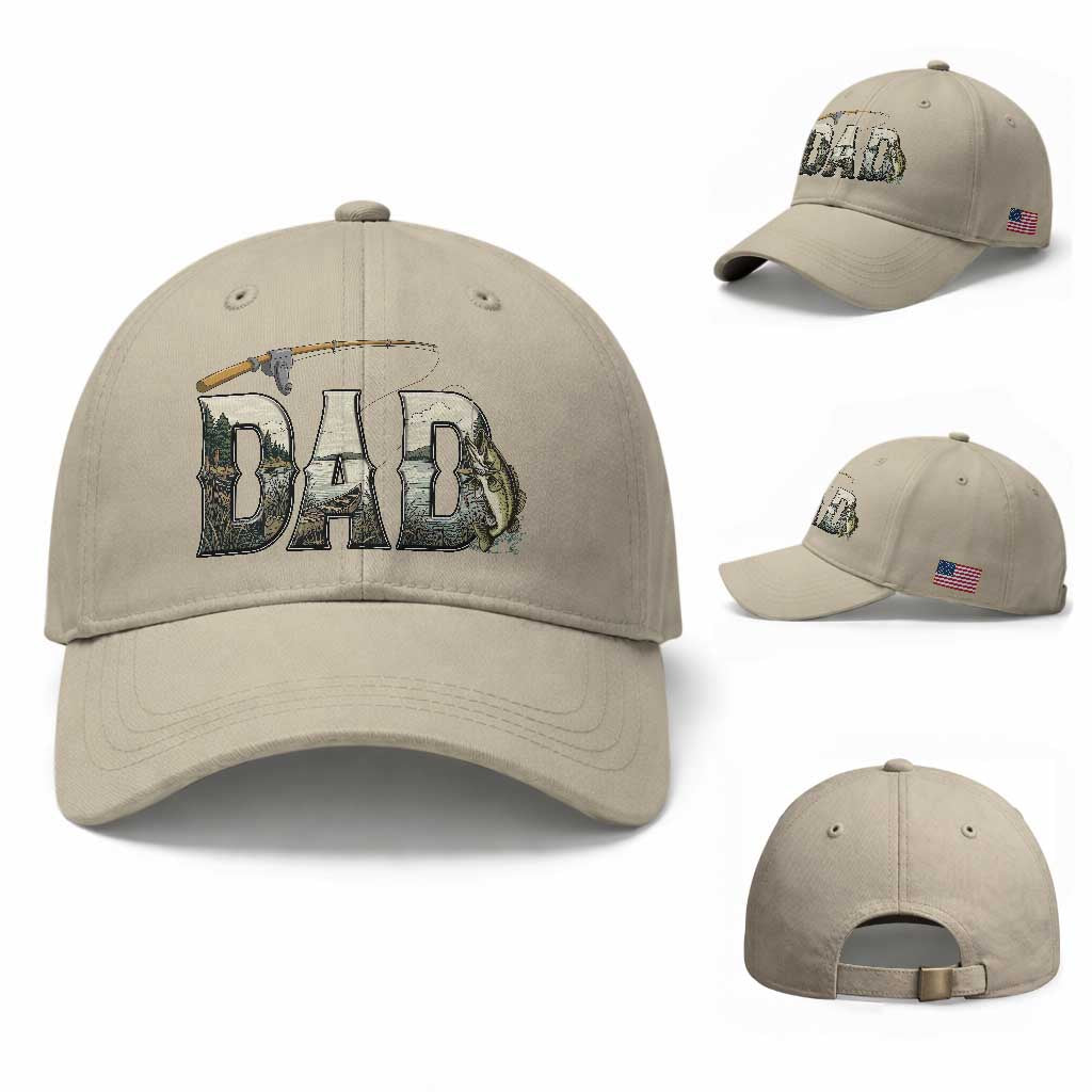 Fishing Dad Baseball Cap Funny Angler Fathers Day Gift