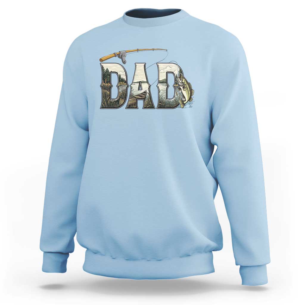 Fishing Dad Sweatshirt Funny Angler Fathers Day Gift
