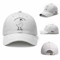 Funny Silly Goose Roller Skater Baseball Cap Flight Was Never An Option