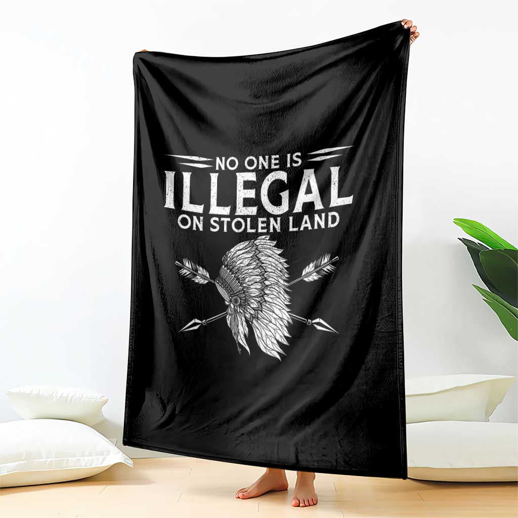 Honor Indigenous Peoples Throw Blanket No One Is Illegal On Stolen Land