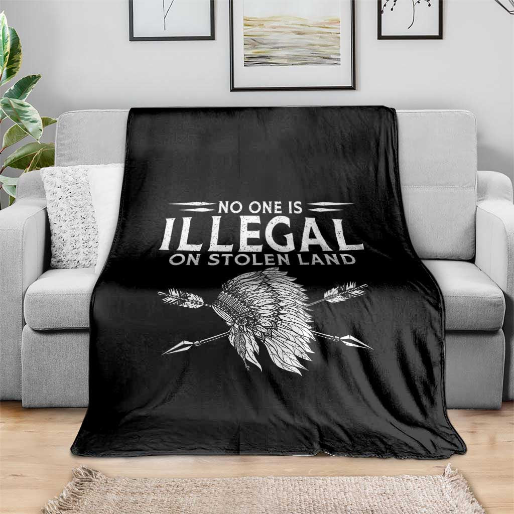 Honor Indigenous Peoples Throw Blanket No One Is Illegal On Stolen Land