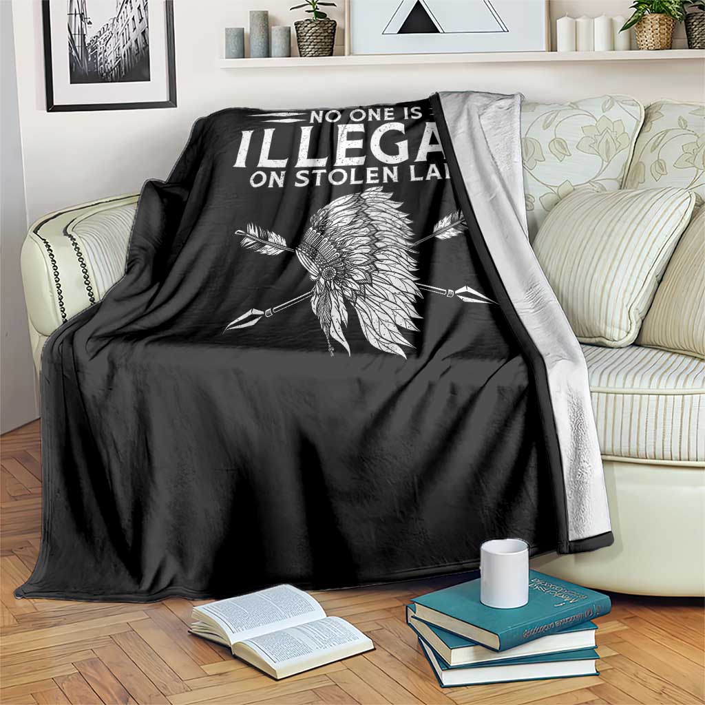 Honor Indigenous Peoples Throw Blanket No One Is Illegal On Stolen Land