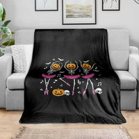 Ballet Skeleton Dance Throw Blanket Funny Halloween Gift - Wonder Print Shop