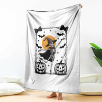 Funny Skeleton Witches Dance Ballet Throw Blanket Halloween Gift - Wonder Print Shop