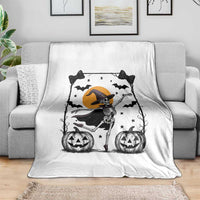 Funny Skeleton Witches Dance Ballet Throw Blanket Halloween Gift - Wonder Print Shop