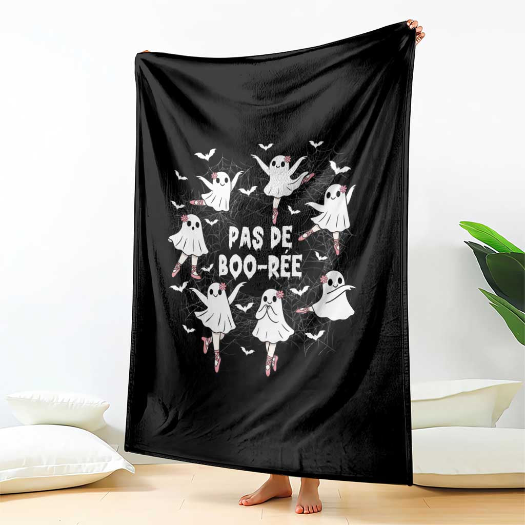 Halloween Ballet Ghost Throw Blanket Pas De Boo Ree Gift - Wonder Print Shop