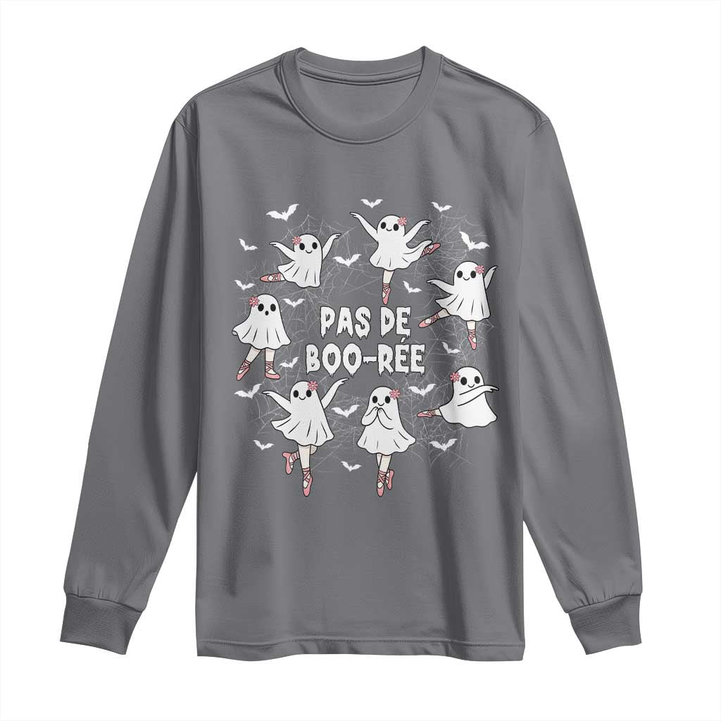 Halloween Ballet Ghost Long Sleeve Shirt Pas De Boo Ree Gift - Wonder Print Shop