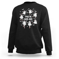 Halloween Ballet Ghost Sweatshirt Pas De Boo Ree Gift - Wonder Print Shop