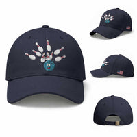 Funny Sport Bowler Gift Baseball Cap Bowling Ball Chasing Pins