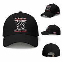 My Bowling Technique Is Top Secret Baseball Cap Funny Bowler Gift