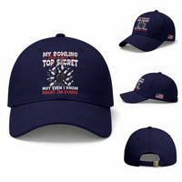 My Bowling Technique Is Top Secret Baseball Cap Funny Bowler Gift