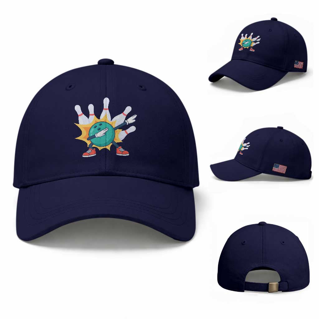 Funny Bowling Ball Dab Baseball Cap Sports Lover Gift